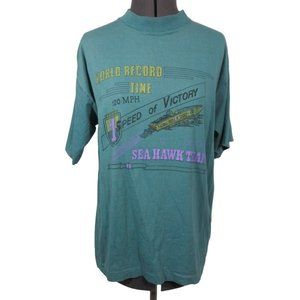 Vintage single stitch World Record Time Sea Hawks Team speedboat t-shirt